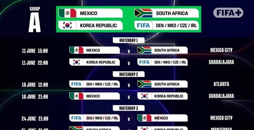 2026世界杯墨西哥完整赛程 2026世界杯墨西哥完整赛程